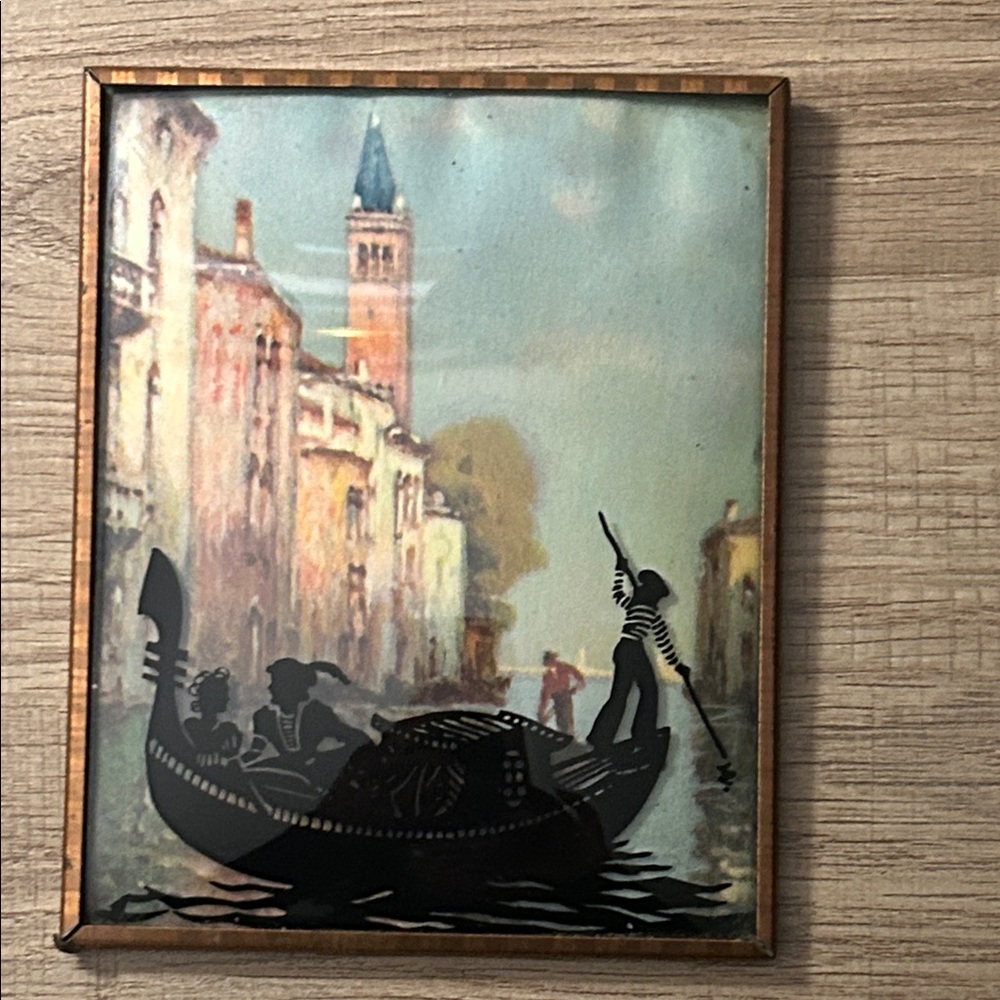Vintage Silhouette Venetian Gondola Art Prints - Picture 2 of 4